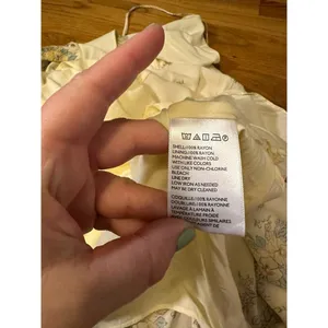 Urban Outfitters Yellow Floral Handkerchief Spaghetti Strap Midi Dress Large thumbnail 9