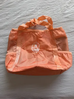 Aloha Hawaii Foldable 2‎ Tote Bag - Gray & Coral thumbnail 16
