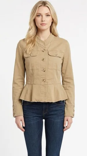 Cabi tan utility jacket size large thumbnail 1