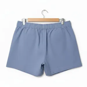 Gap Womens Pull On Shorts Size L Blue Linen Blend 4" Inseam Beach Summer Coastal thumbnail 5