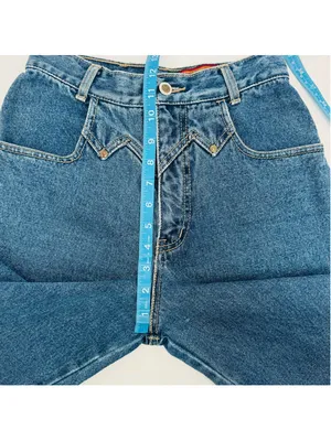 90’s Lawman Western High Rise Blue Jeans Size 6 Tall thumbnail 9