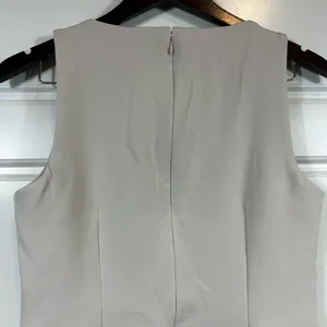 Abercrombie & Fitch Classic Square Neckline Mini Dress in Beige Size Small thumbnail 5