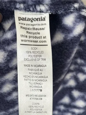 Patagonia Synchilla Snap-T Pullover blue pattern unisex fits 4-6 thumbnail 8