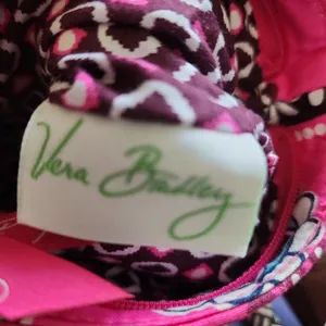 Vera Bradley Shoulder Bag Womens Pink Multi‎ Quilted Floral Pleated Whimsical thumbnail 5