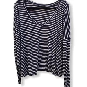 Brandy Melville‎ Navy Striped Shirt thumbnail 9