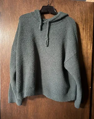 Aerie bubbled Sherpa hoodie L thumbnail 1