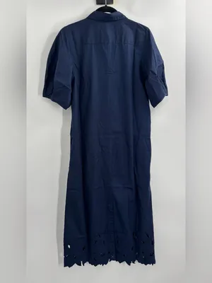 J.Crew Embroidered shirt-dress in cotton poplin thumbnail 5