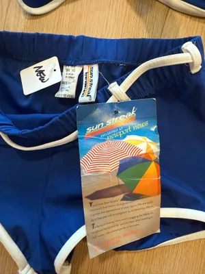 Sun Streak by Newport News Vintage High-Waisted Bikini Bathing Suit 90s thumbnail 2