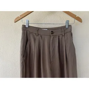 Reformation Mason High Waist Pleated Wide Leg Trouser 2P Office Career Business thumbnail 2