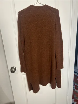 Madewell Brown Open-Front Cozy Knit Cardigan thumbnail 5
