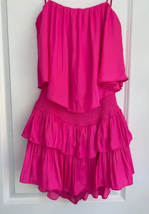 Mustard Seed Hot Pink Romper thumbnail 1