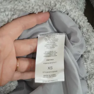 Democracy Size XS Faux Fur Jacket Grey Sherpa Full Zip Fall Contemporary Cozy thumbnail 5