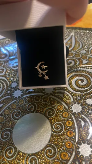 Moon And Star Ring Gold thumbnail 4