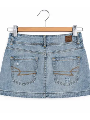 American Eagle Outfitters Light Blue Denim Mini Skirt thumbnail 3