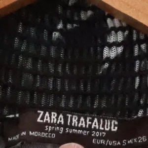 Zara Trafaluc Sheer‎ Mesh Top Whimsigoth Dark Fairy Grunge Bell Sleeve Size S thumbnail 2