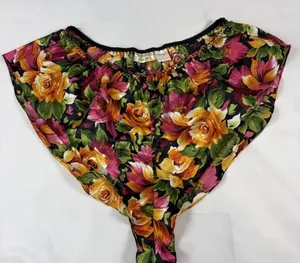 Vintage Gold Label Victoria's Secret Lingerie Floral Shorts Women's Size Large thumbnail 1