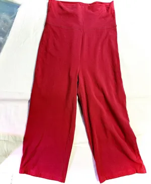 Zenana Signature Red High Rise Flare Leggings Size M (E34) thumbnail 1