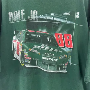 Chase Authentics Dale Earnhardt Jr 88 Vintage Green NASCAR 25th Anniversary Racing Graphic Tee thumbnail 4