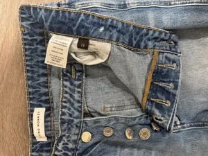 Flying Monkey Jeans Women's Ultra High Rise Straight Distressed Ripped Size 29 thumbnail 3