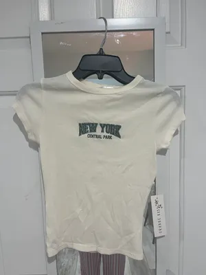 Orange Kiss New York Baby Tee thumbnail 1