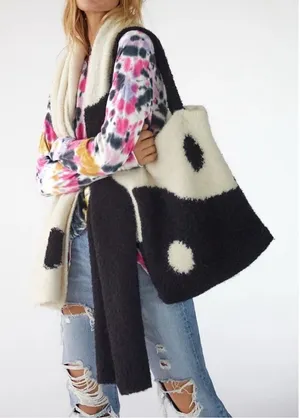 Free People Yin Yang Sweater Tote Bag thumbnail 1