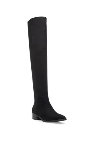 Steve Madden Boots Knee-High Suede Black thumbnail 1