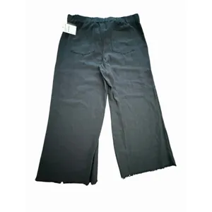 CASLON‎ Pants Womens Medium Black Linen Cropped Wide Leg New Pockets #OP10-1 thumbnail 8