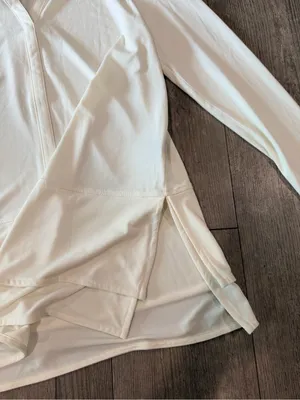 Lauren Ralph Lauren White Long-Sleeve Henley Top thumbnail 4