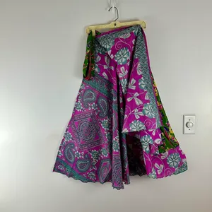 Reversible Maxi Wrap Skirt BINS615 Multiple thumbnail 2