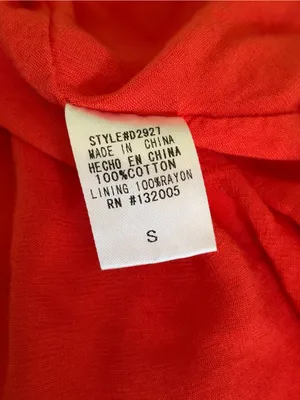 entro Bright Coral Sleeveless Embroidered midi shift dress Sz S cottagecore thumbnail 7