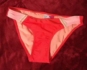 XHILARATION bikini‎ bottom red Sz small thumbnail 1