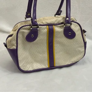 Los Angeles LA Lakers NBA Basketball Perfect Bowler Hand Bag Women’s Purse Read thumbnail 7