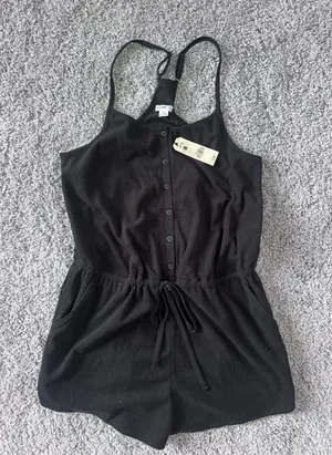 Black garage romper thumbnail 1
