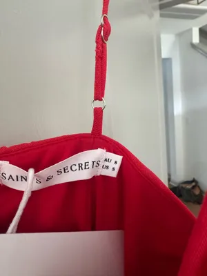 Red formal dress thumbnail 3