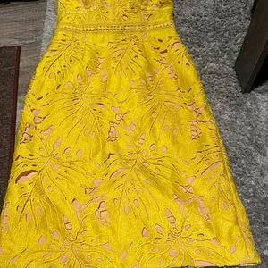 Anthropologie Maeve Lace‎ Gardenia Sheath V-Neck Yellow Dress size 4 thumbnail 8