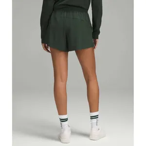 Lululemon Lightweight High-Rise Relaxed Short 3" *Long Liner Legacy Green White thumbnail 3