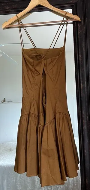 Anthropologie Drop Waist Mini Dress Large thumbnail 2