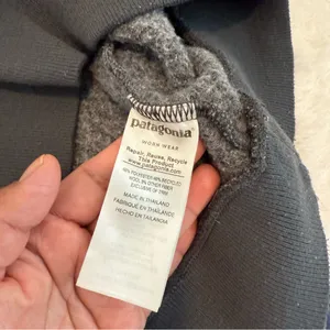 PATAGONIA W's Woolyester Fleece Pullover Women M Gray 1/4 Zip Outdoor Casual thumbnail 9