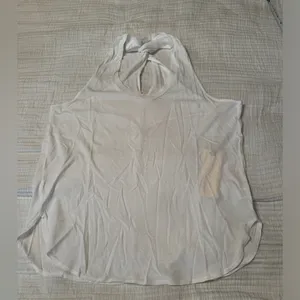 Lanston Twist Back Racerback Tank - White - NWT - Size L thumbnail 4