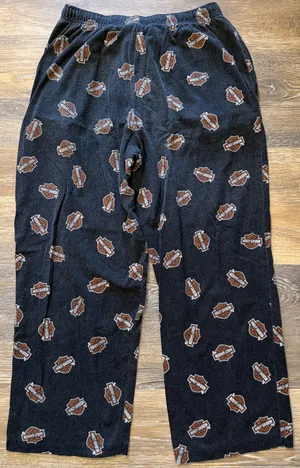 Harley-Davidson Logo Print Pajama Lounge Pants Ralph Marlin Men’s Medium thumbnail 2