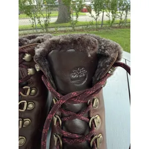 Timberland Women Size 5.5 Kinsley Waterproof Brown Leather Faux Fur Ankle Boot thumbnail 12