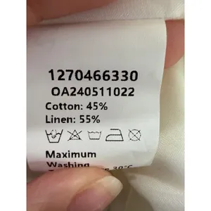 Commense Old Money Minimalist Cotton & Linen Backless White Halter Dress NWT XS thumbnail 5