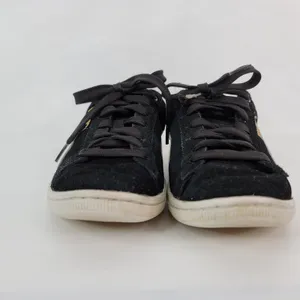 Puma Vikky Womens Size 7‎ Black Low Top Sneakers Suede Shoes 362624-02 thumbnail 4