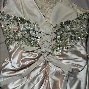 Cinderella Divine Formal champagne/gold dress thumbnail 4