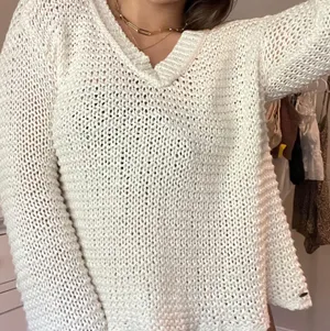 White Crochet Long Sleeve Blouse thumbnail 1