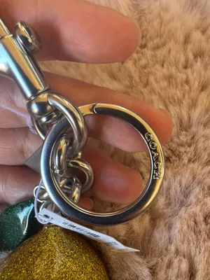 NWT! Coach CAO52 Resin Lemon Bag Charm Keychain Garden Glade In Yellow/Silver thumbnail 4
