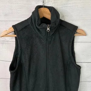 Kerrits Womens size Small Black Fleece Zip Up Vest Barn Chore thumbnail 3