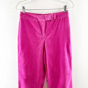 Lilly Pulitzer High Rise Vintage Corduroy Bootcut Straight Pants Pink 4 thumbnail 5