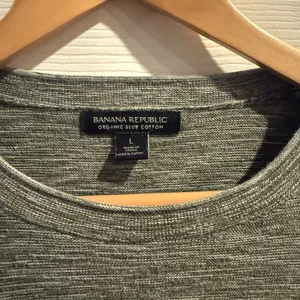 Banana Republic Women’s Long Sleeve Organic Slub Crewneck Sweater thumbnail 2