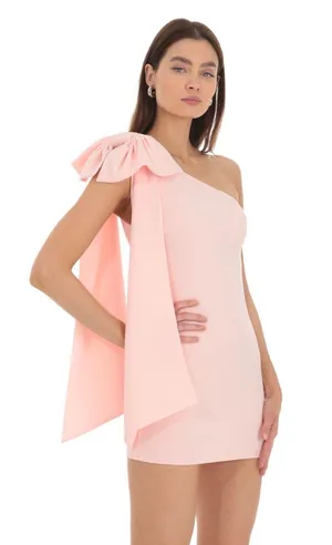 Lucy in the Sky One-Shoulder Bow Dress thumbnail 3